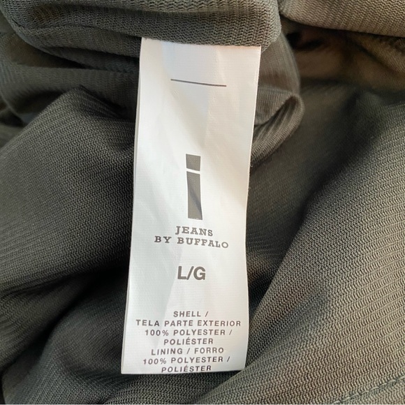 i Jeans by Buffalo Olive Khaki Sequin Embellished Maxi Skirt - Picture 12 of 12